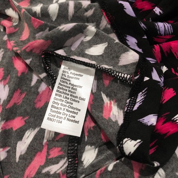 NWOT The Limited Faux Wrap Dress Black Pink Lavender White Size XS - Picture 6 of 6